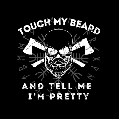 Custom Viking-themed apparel – humorous design featuring a cartoon Viking with a witty slogan, printed on high-quality heat-pressed gear.